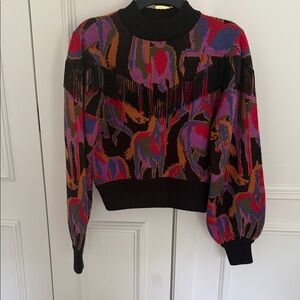 Farm Rio Sweater with Fringe